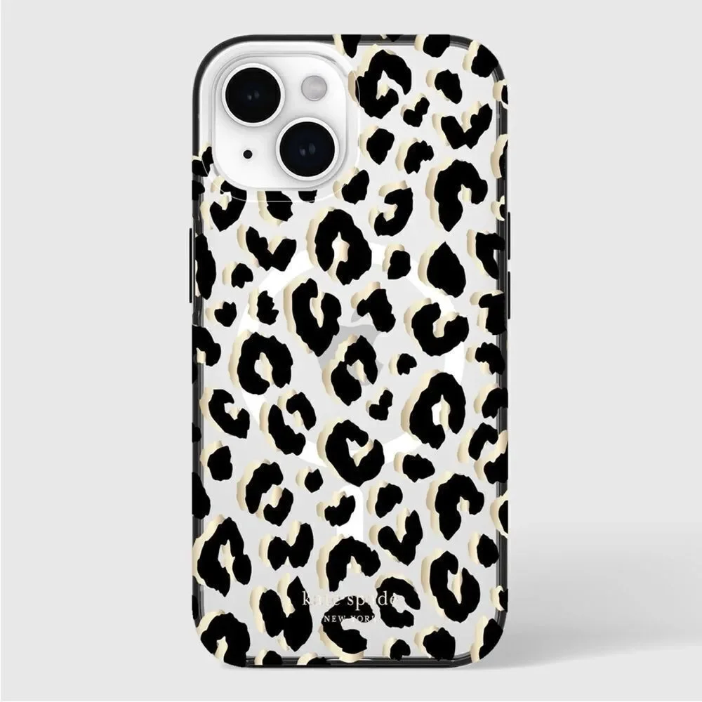 Kate Spade Leopard Print Case for iPhone 14 Pro Max